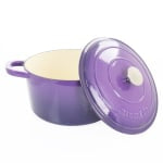 Crock-Pot Artisan 2-Piece Enameled Cast Iron Dutch Oven, 7 Quarts, Lavender