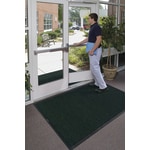 M+A Matting WaterHog Squares Classic Floor Mat, 4ft x 6ft, Evergreen