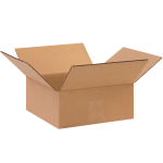 Partners Brand 2in x 6in x 6in Flat Corrugated Boxes, Kraft Brown, Pack Of 25 Boxes