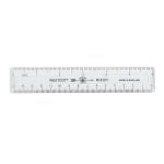 Acme Durable Plastic 6in Clear Ruler