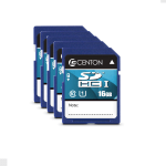 Centon Secure Digital Memory Cards, 16GB, Pack Of 5 Memory Cards, S1-SDHU1-16G-5-B