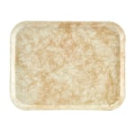 Cambro Camtray Rectangular Serving Trays, 14in x 18in, Antique Gold, Pack Of 12 Trays