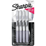 Sharpie Metallic Markers, Silver, Pack Of 4 Markers