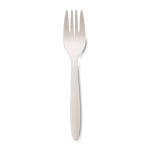 Dixie Bulk Case Plastic Forks, White, Case Of 1,000