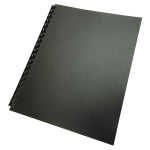 GBC 100% Recycled Poly Binding Covers, 8 1/2in x 11in, Black, Pack Of 25