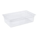 Cambro Full Size Camwear Food Pan, 6in x 21in x 12in, Clear