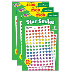 Trend superShapes Stickers, Emoji Cheer, 336 Stickers Per Pack, Set Of 6 Packs