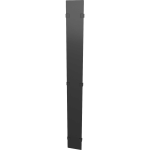 Vertiv Hinged Covers 800mm Wide 48U Vertical Cable Manager - Metal - Black - 48U Rack Height - 2 Pack - 31.5in Width