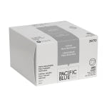 PACIFIC BLUE BASIC DISPOSABLE DELICATE TASK WIPERS, 4.5in x 7.9in, Box Of 280 Towels, 100% Recycled, White