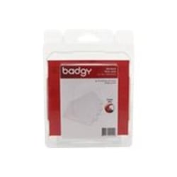 Badgy - Polyvinyl chloride (PVC) - 30 mil - white - 100 card(s) cards - for Badgy 100, 200, 1st Generation