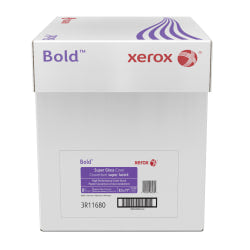 Xerox Bold Digital Super Gloss Cover Copier Paper, Letter Size (8 1/2in x 11in), Pack Of 250 Sheets, 92 (U.S.) Brightness, FSC Certified, White, Case Of 5 Reams, 3R11680