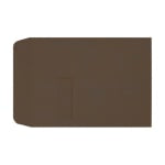 LUX #9 1/2 Open-End Window Envelopes, Top Left Window, Gummed Seal, Chocolate, Pack Of 1,000