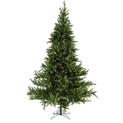 Fraser Hill Farm Flocked Snowy Pine Christmas Tree With Smart String Lighting, 12ft