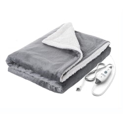 Pure Enrichment Weighted Warmth 2-in-1 Heated Weighted Blanket, 50in x 60in, Gray