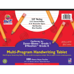 Pacon Zaner Bloser 1st Grade/d-Nealian Kindergarten Handwriting Paper, 10 1/2in x 8in, 100 Sheets