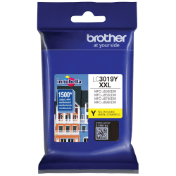 Brother LC3019I Extra-High-Yield Yellow Ink Cartridge, LC3019Y