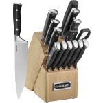 Cuisinart Triple Rivet Cutlery Block Set, 14-1/2in x 5-5/8in, Set Of 15 Pieces