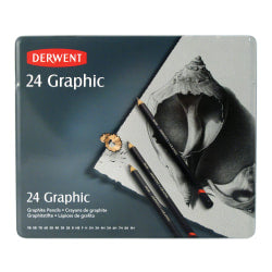 Derwent Graphic Graphite Pencils, Set Of 24