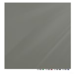 Ghent Aria Low Profile Glassboard, Magnetic, 48inH x 48inW, Square, Smoke