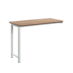 Sauder Bergen Circle 42inW Desk Return, Kiln Acacia/White