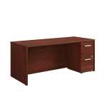 Sauder Affirm Collection Executive Desk With 2-Drawer Mobile Pedestal File, 72inW x 30inD, Classic Cherry