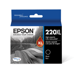 Epson 220XL DuraBrite Ultra High-Yield Black Ink Cartridge, T220XL120-S