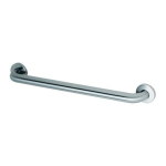 Bobrick Straight Stainless-Steel Grab Bar, 1-1/2in x 36in, Satin