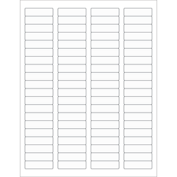 Tape Logic Laser Labels, LL220CL, Rectangle, 1 3/4in x 1/2in, Clear, Pack Of 8,000