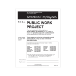 ComplyRight State Specialty Poster, Public Work Project, English, New York, 8 1/2in x 11in