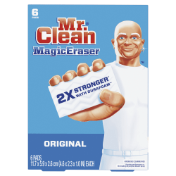 Mr. Clean Magic Eraser Original Scrubbers, Box Of 6