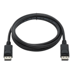 Eaton Tripp Lite Series Safe-IT High-Speed DisplayPort Antibacterial Cable with Latching Connectors (M/M), UHD 4K 60 Hz, 6 ft. (1.83 m) - DisplayPort cable - DisplayPort (M) latched to DisplayPort (M) latched - DisplayPort 1.2 - 6 ft - 4K support - black