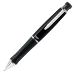 Paper Mate PhD Retractable Ballpoint Pen, Medium Point, 1.0 mm, Black Barrel, Black Ink