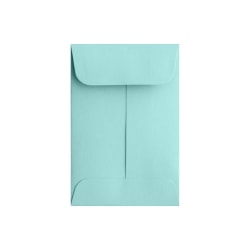 LUX Coin Envelopes, #1, Gummed Seal, Seafoam, Pack Of 250