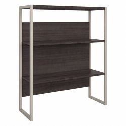 Bush Business Furniture Hybrid 43inH Bookcase Hutch, Storm Gray, Standard Delivery