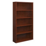 Sauder Affirm Commercial 66inH 5-Shelf Bookcase, Classic Cherry