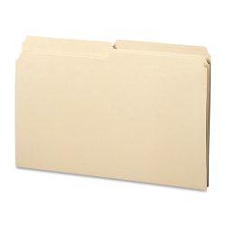 Smead 1/2-Cut Manila File Folders, Legal Size, Box Of 100