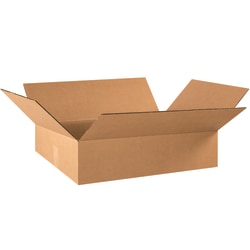 Partners Brand Corrugated Boxes, 6inH x 16inW x 22inD, Kraft, Pack Of 25