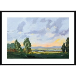 Amanti Art Rush of Nature II by Allison Pearce Wood Framed Wall Art Print, 41inW x 39inH, Gray