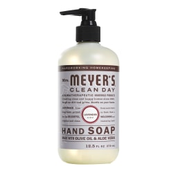 Mrs. Meyers Clean Day Liquid Hand Soap, Lavender Scent, 12.5 Oz, Carton of 6 Bottles