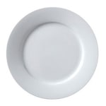 Hoffman Vertex China Ceramic Argyle Collection Rolled Edge Plates, 5-1/2in, Bright White, Case Of 36 Plates