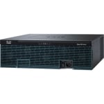 Cisco 3925E Integrated Services Router - 4 Ports - PoE Ports - Management Port - 11.0 - 1 GB - Gigabit Ethernet - 3U - Rack-mountable