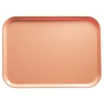 Cambro Camtray Rectangular Serving Trays, 15in x 20-1/4in, Dark Peach, Pack Of 12 Trays