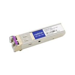 AddOn Ciena NTK591MH Compatible TAA Compliant 1000Base-CWDM SFP Transceiver (SMF, 1490nm, 120km, LC) - 100% compatible and guaranteed to work