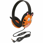 Califone Kids Stereo PC Headphones, Tiger Design