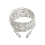 Tripp Lite 15ft Cat6 Gigabit Molded Patch Cable RJ45 M/M 550MHz 24AWG White - 128 MB/s - 15 ft - White