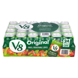 V8 Original Vegetable Juice, 11.5 Oz, Pack Of 28 Cans