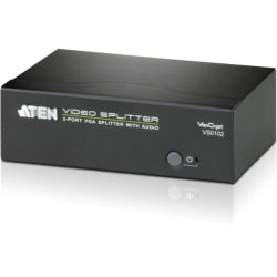 ATEN VanCryst VS0102 - Video/audio splitter - 2 x VGA + 2 x audio - desktop