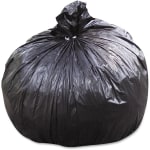 SKILCRAFT Highmark 0.01 mil Trash Bags, 33 gal, 33inH x 40inW, 100% Recycled, Black & Brown, 100 Bags