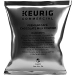 Keurig Premium Cafe Milk Powder, Chocolate, 16 Oz, Case Of 12 Bags