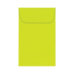 LUX Coin Envelopes, #1, Gummed Seal, Wasabi, Pack Of 1,000